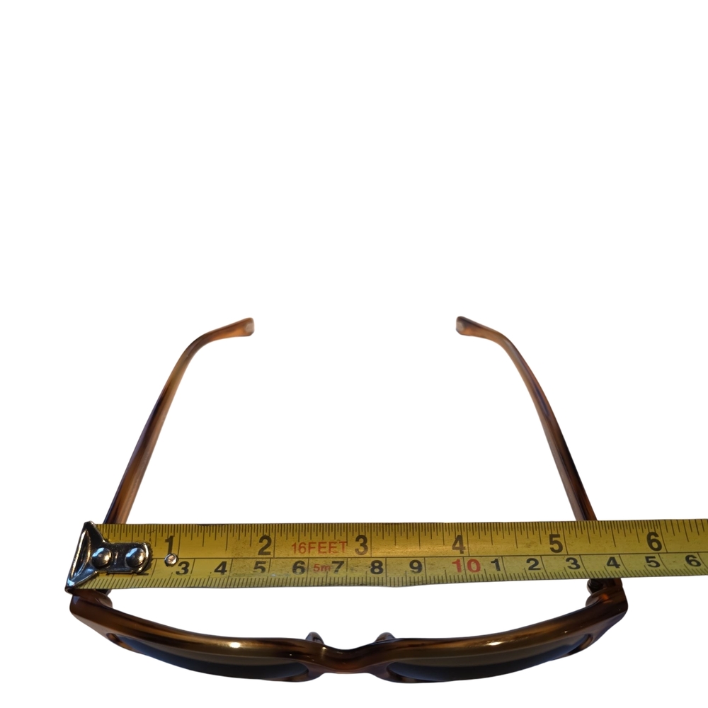 Coach Brown Tortoise Sunglasses with  Green Lenses And Case - Picture 6 of 6